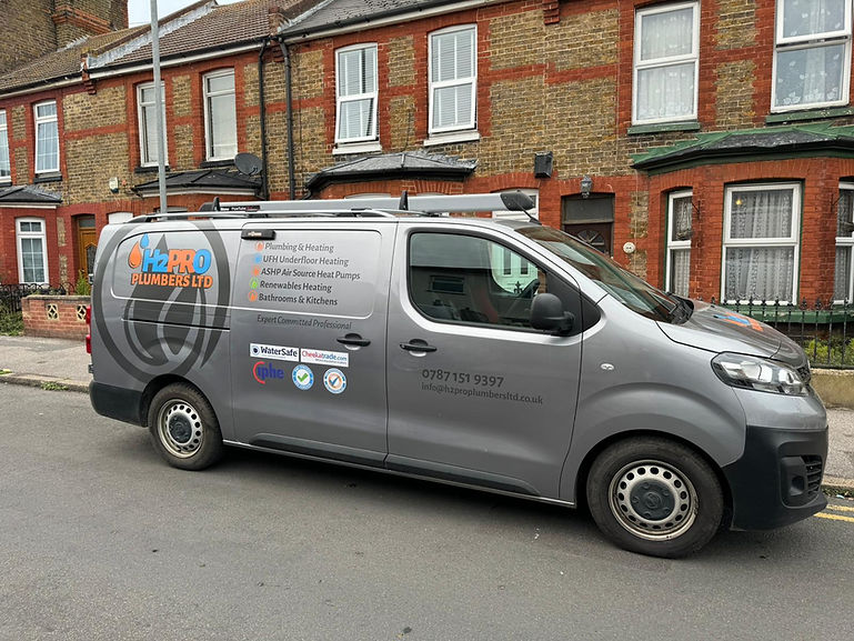 H2Pro Plumbers Ltd branded work van