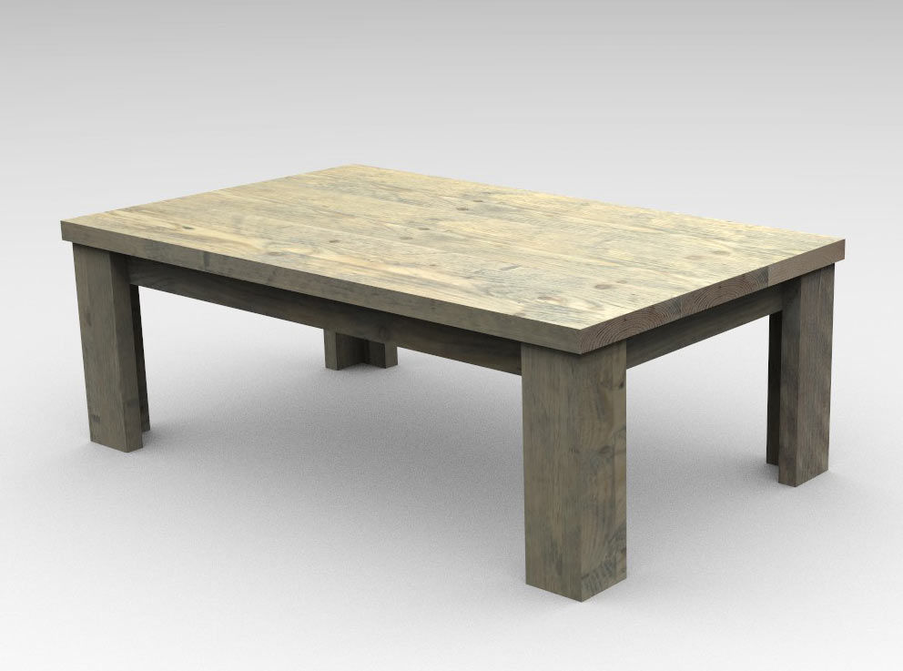 mesa de centro 4 patas