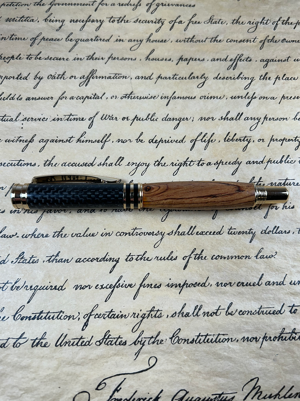 Thumbnail: C Series Fountain or Rollerball - Carbon Fiber Cap- Cocobolo Wood