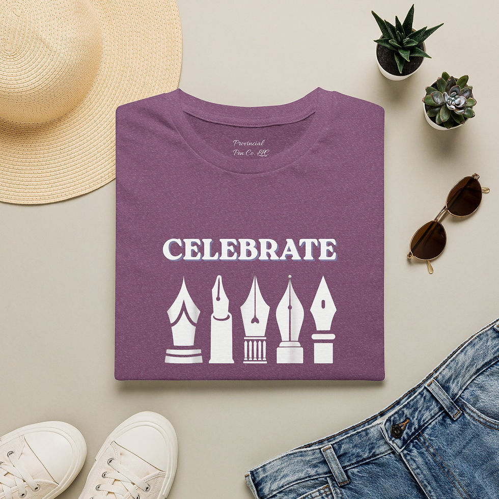 Thumbnail: Nib Diversity  T-Shirt  Gift for Pen Collectors & Calligraphy Artists