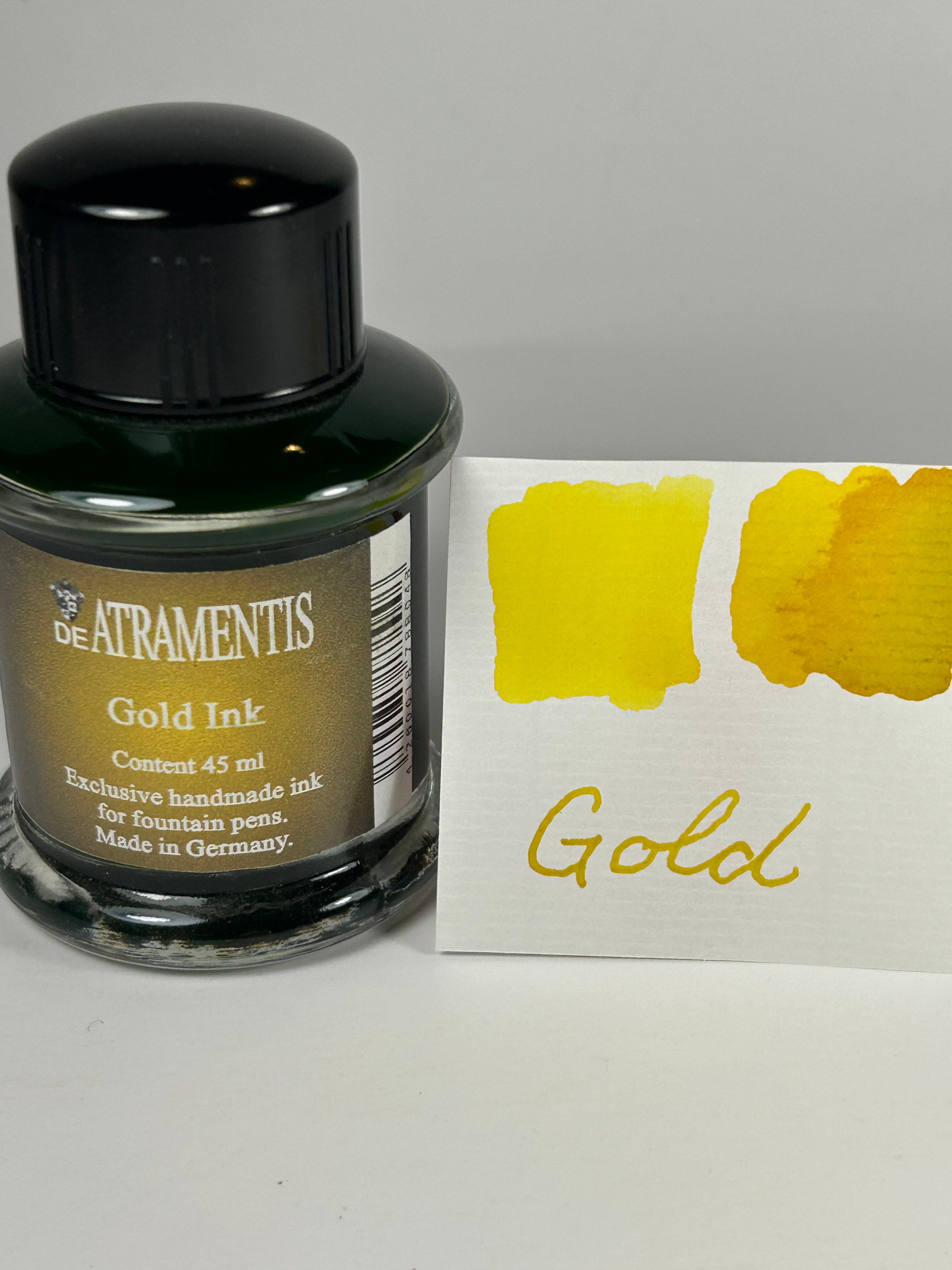De Atramentis Fountain Pen Ink 45ml - Gold - Standard Ink