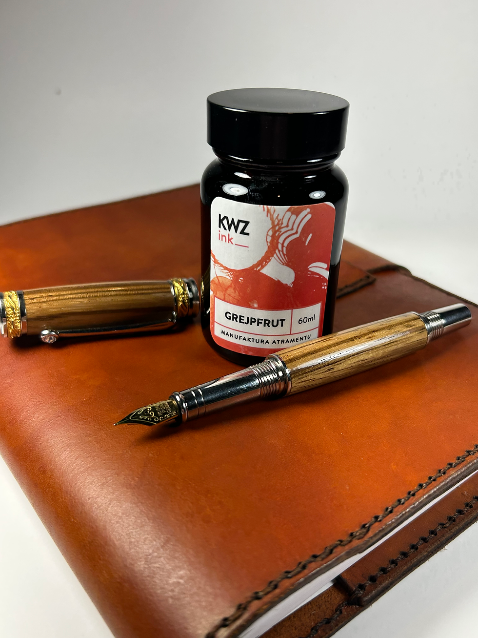 Thumbnail: KWZ Fountain Pen Ink 60ml - Grapefruit - Standard Ink