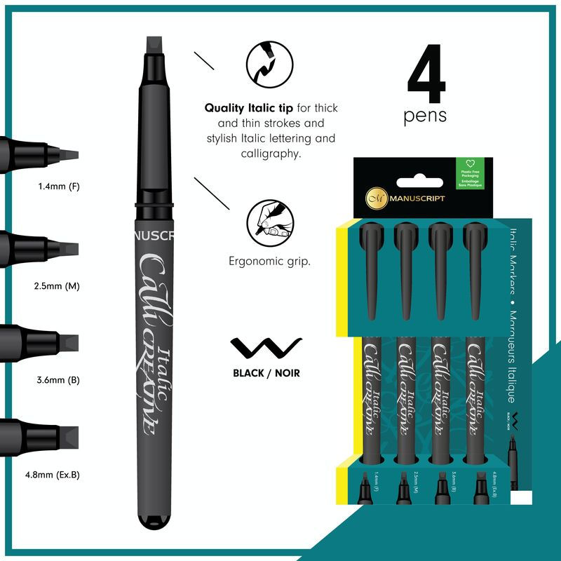 Thumbnail: Manuscript Italic Calligraphy Markers - MM64091