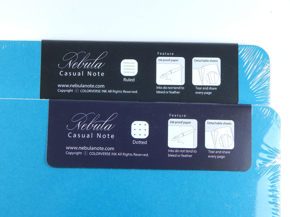 Thumbnail: Nebula Pad Casual Notebook - 5.5" x  8.25: - Ruled or Dotted - Turquoise