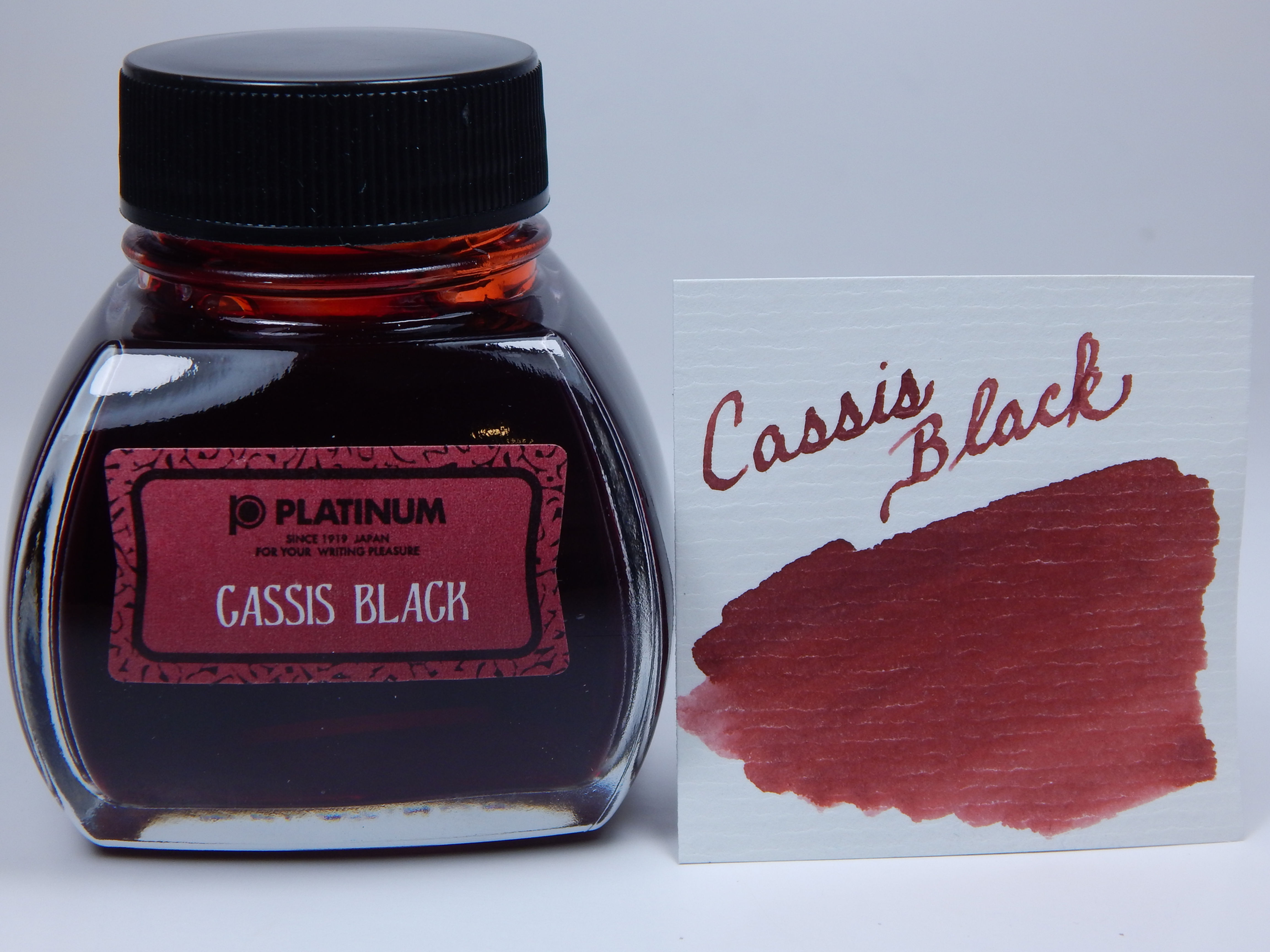 Platinum Cassis Black Fountain Pen Ink - 60ml - Standard Ink / Document Ink