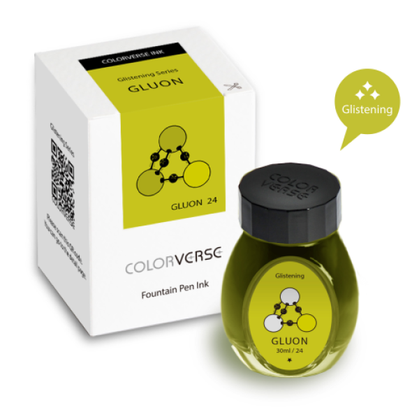 Thumbnail: Colorverse Fountain Pen Ink - Gluon - 30ml - Shimmer Ink
