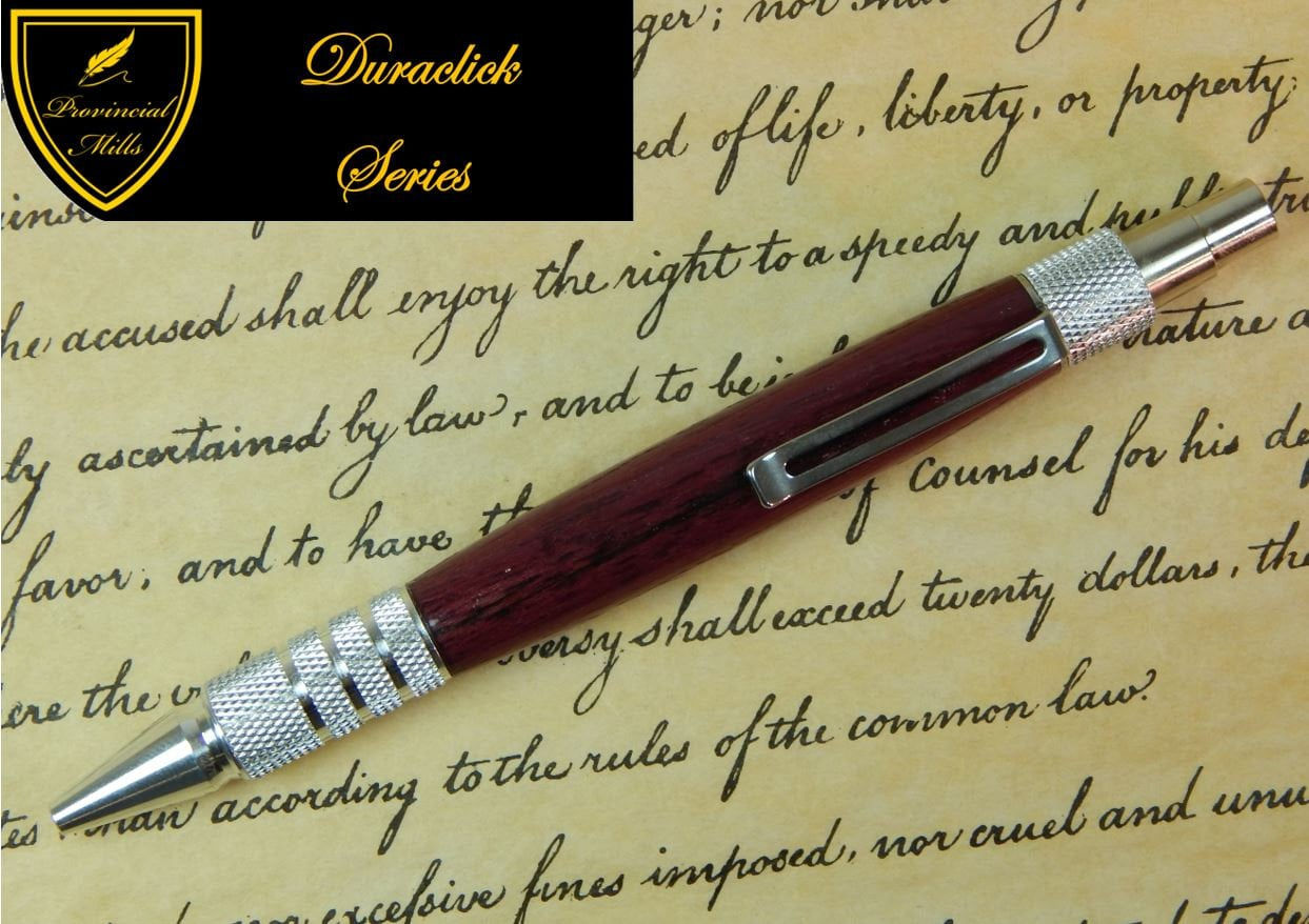Duraclick 6061-T6 Aluminum Ballpoint with Purpleheart Wood - BP00206