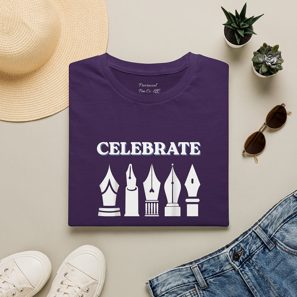 Thumbnail: Nib Diversity  T-Shirt  Gift for Pen Collectors & Calligraphy Artists