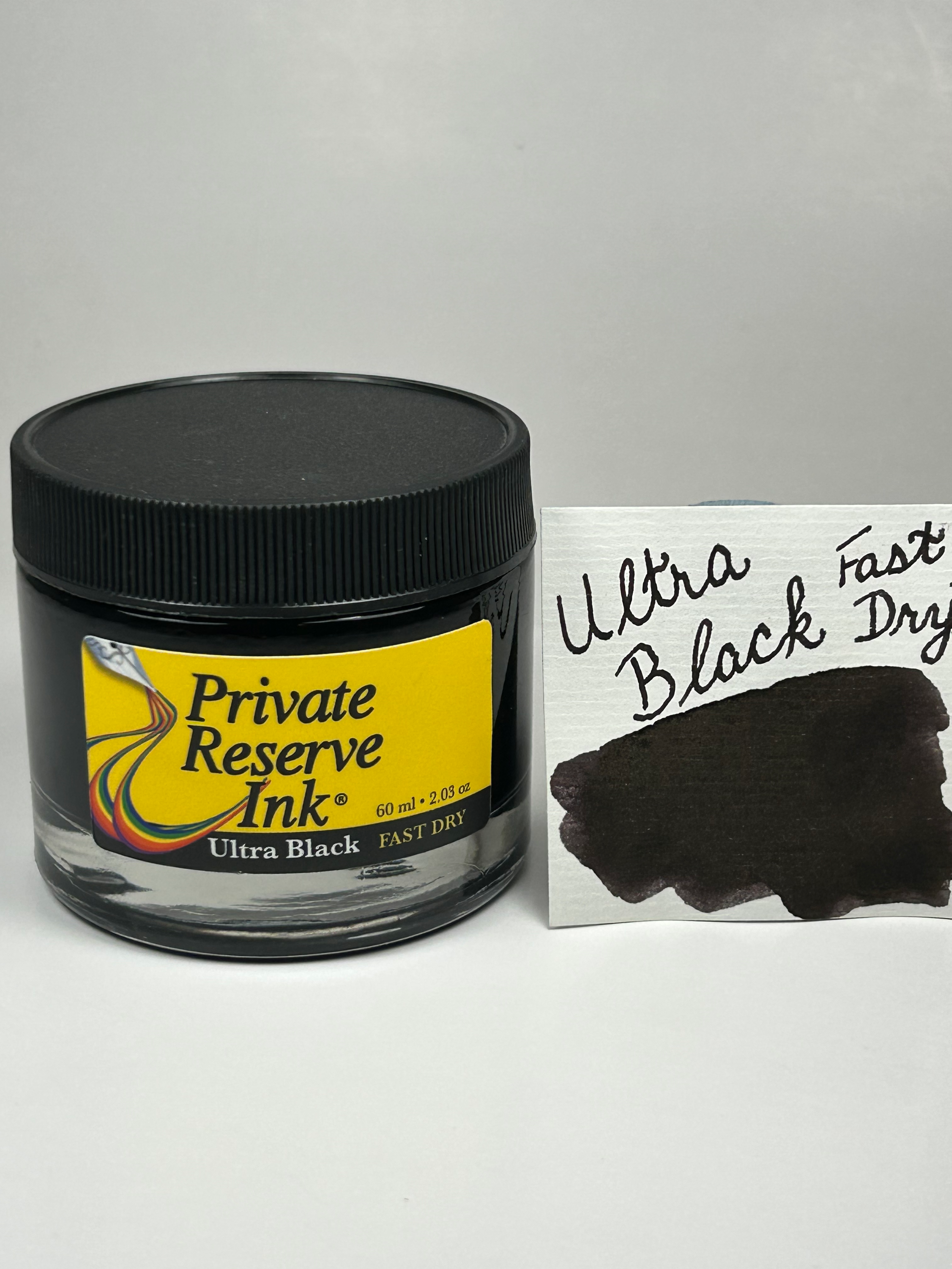Private Reserve Fountain Pen Ink 60ml - Ultra Black Fast Dry - Standard