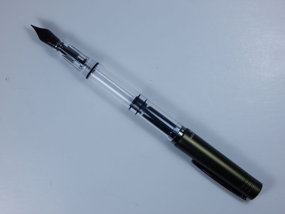Thumbnail: Monteverde MP1 Fountain Pen in Olive Green with clear barrel