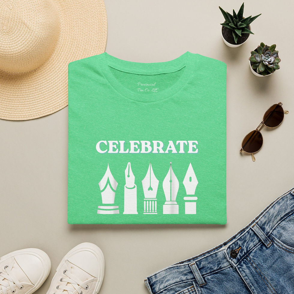 Thumbnail: Nib Diversity  T-Shirt  Gift for Pen Collectors & Calligraphy Artists