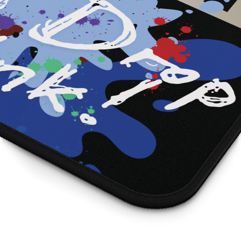 Thumbnail: Pixel and Ink Desk Mat — Mouse Pad or Pen Cleaning Workspace