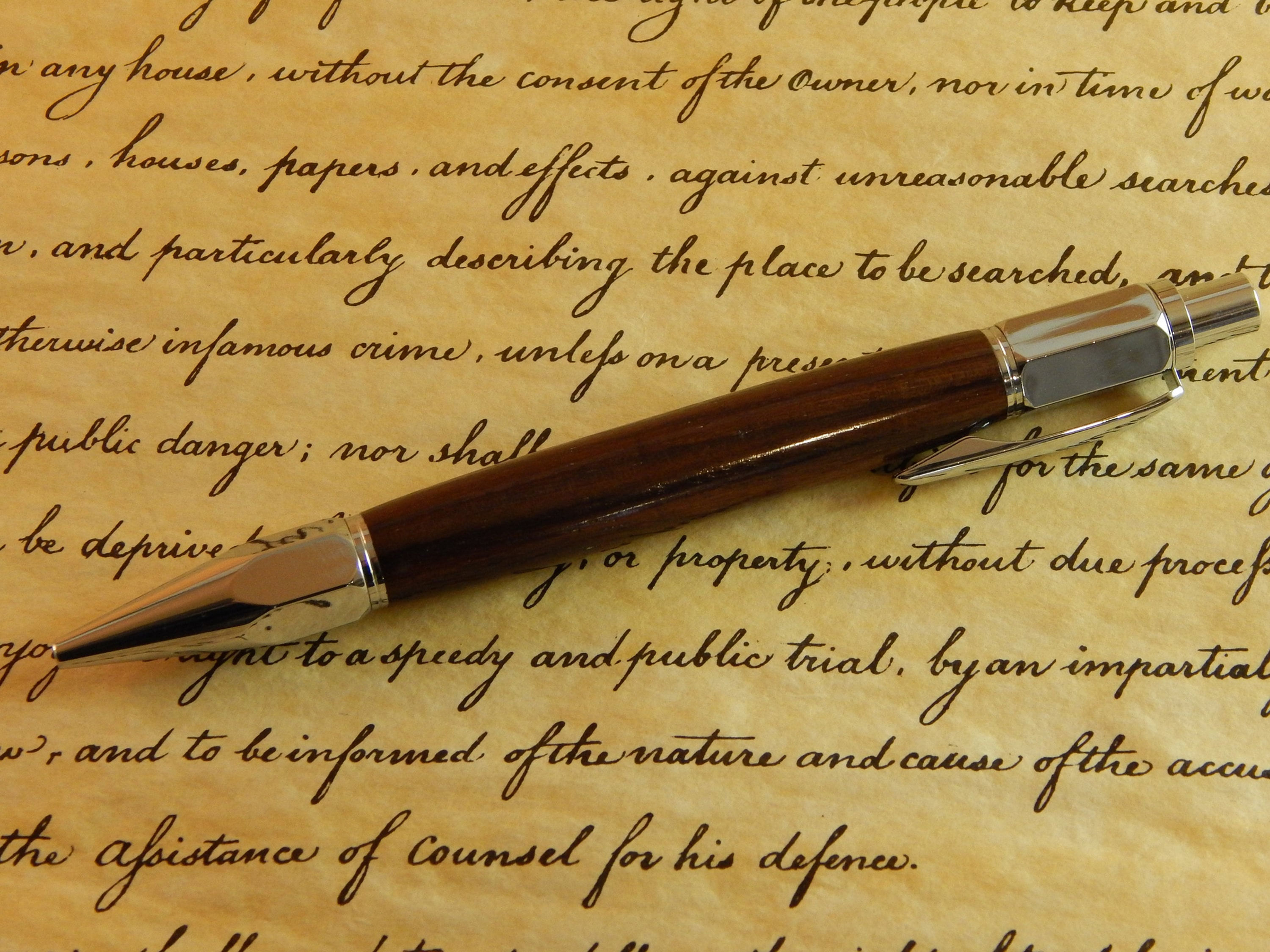 Vertex Mechanical Pencil with East Indian Rosewood - Free Shipping #PC052