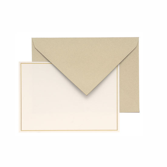 Thumbnail: G Lalo - Bordered Cards and Envelopes - 4 1/2" x 6" - 10 Per Pack