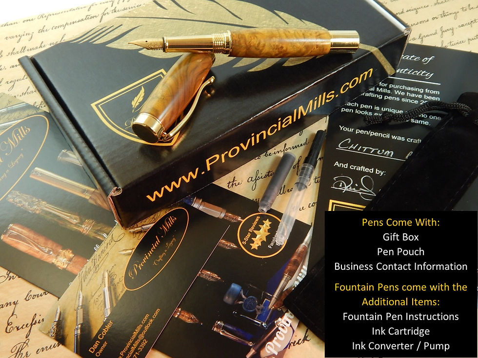 Thumbnail: Provincial 6061 Aluminum Fountain Pen with Zebra Wood -#FP10163