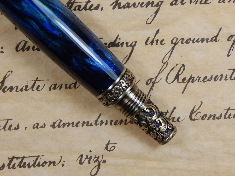 Thumbnail: Victorian Fountain Pen - Borealis Acrylic - #FP10115