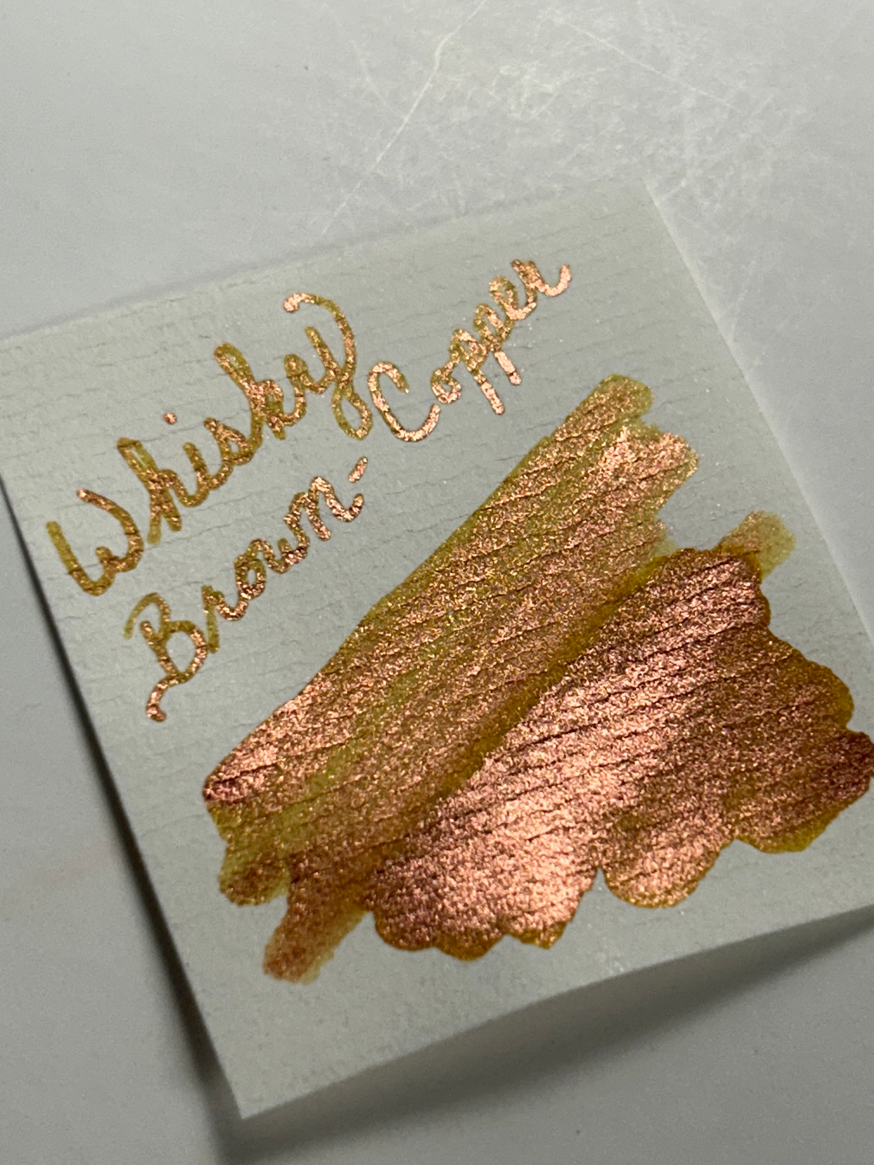 De Atramentis Fountain Pen Ink 45ml - Whisky Brown-Copper - Pearlescent Ink