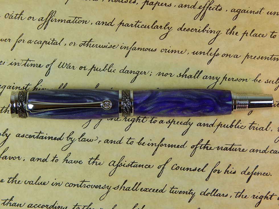 Thumbnail: Majestic Jr. Fountain Pen with Majestic Grace Acrylic - #FP10136