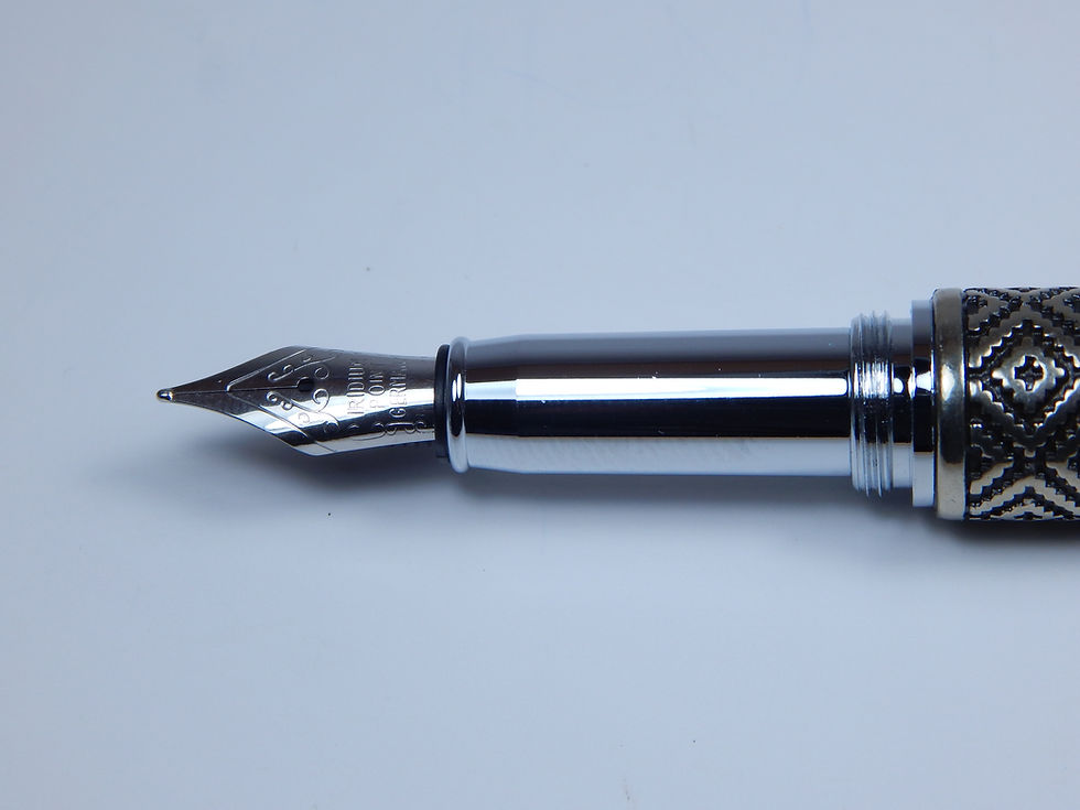 Thumbnail: Bortoletti Fountain Pen or Rollerball Pen - Ducale - Smelt Bronze