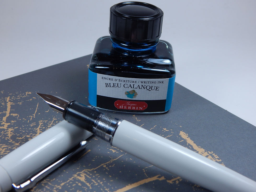Thumbnail: Jacques Herbin Fountain Pen Ink - Bleu Calanque - 30ml