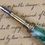 Thumbnail: Victorian Fountain Pen - Irish Tide Acrylic - #FP10118