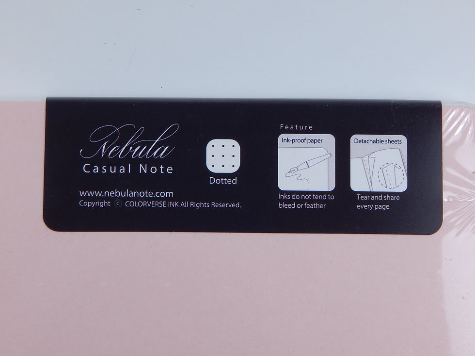 Thumbnail: Nebula Pad Casual Notebook - 5.5" x  8.25: - Ruled or Dotted - Baby Pink