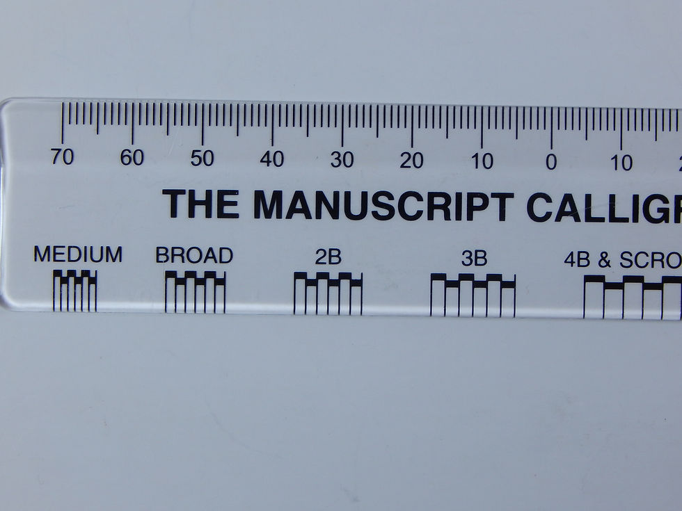 Thumbnail: Manuscript Calligraphy Ruler - MC360B