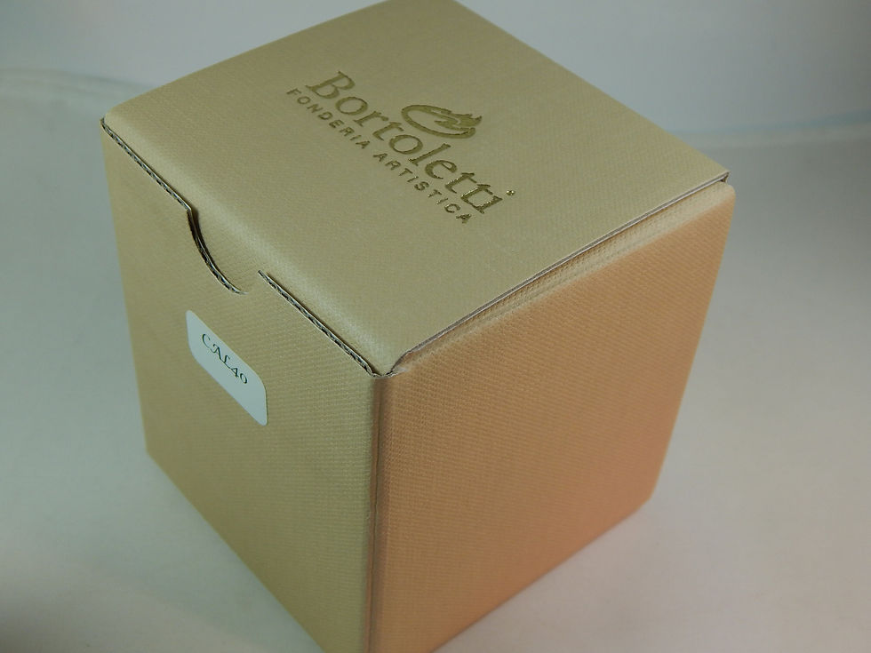 Thumbnail: Bortoletti Glass Inkwell with Bronze Cap and Pen Holder - comes with ink CAL40