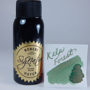 Bottle of Robert Oster Kelp Forest Fountain Pen Ink Light Green