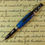 Thumbnail: Nouveau Sceptre Ballpoint with Metallic Blue Body - BP00275