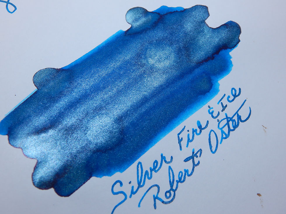 Thumbnail: Robert Oster Shake N Shimmy Fountain Pen Ink 50ml- Silver Fire & Ice