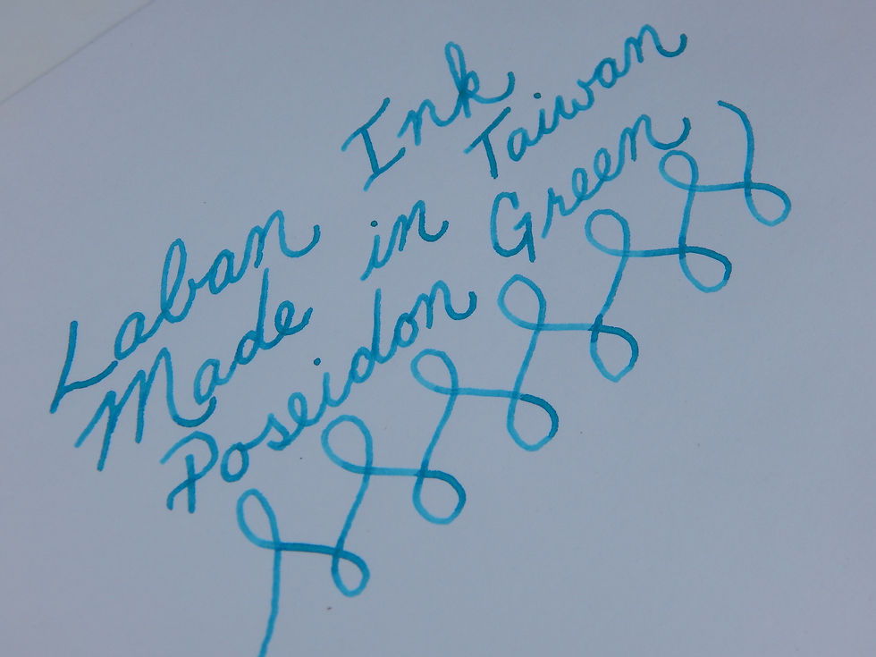Thumbnail: Laban Fountain Pen Ink - Poseidon Green 50ml