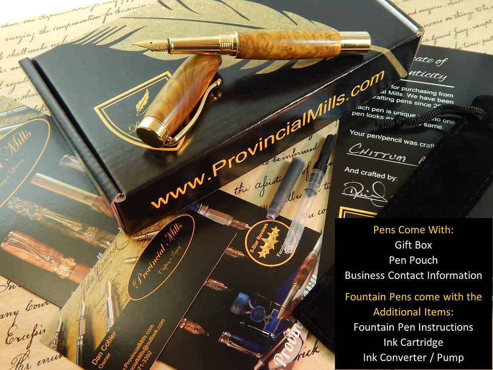 Thumbnail: Provincial C3604 brass Rollerball Pen with Cocobolo