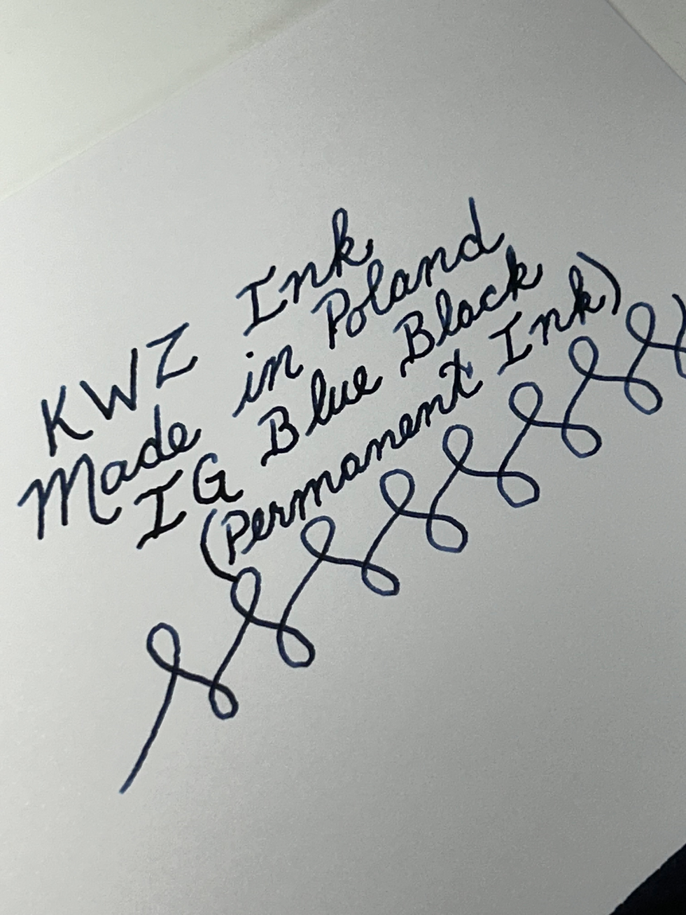 Thumbnail: KWZ Fountain Pen Ink 60ml - IG Blue Black - Permanent/Document Ink