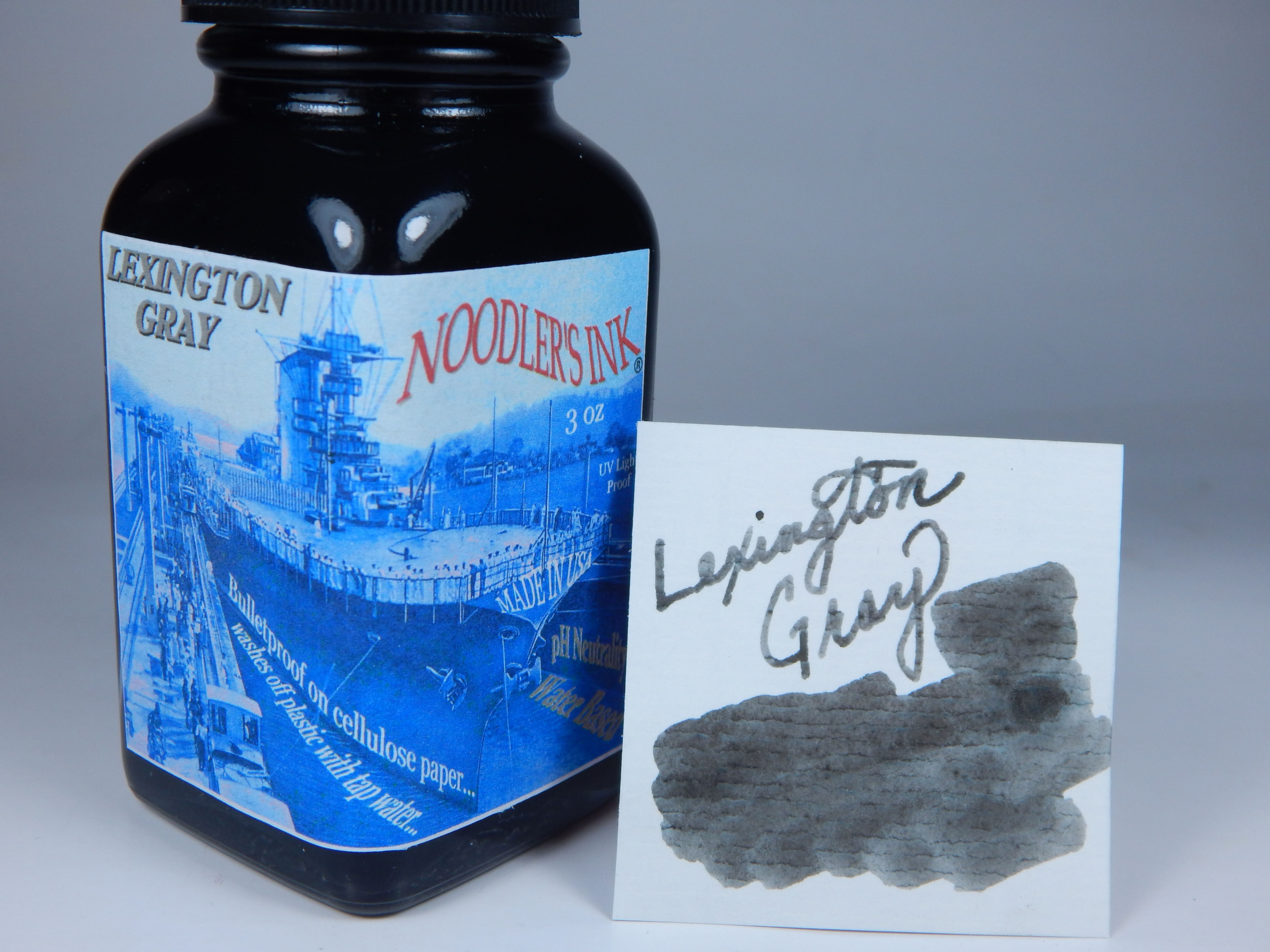 Noodler's Fountain Pen Ink - Lexington Gray - Bulletproof - 3oz