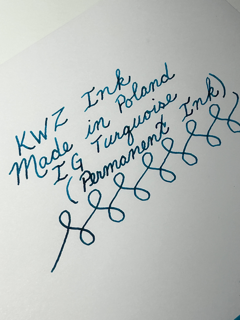 Thumbnail: KWZ Fountain Pen Ink 60ml - IG Turquoise - Permanent/Document Ink
