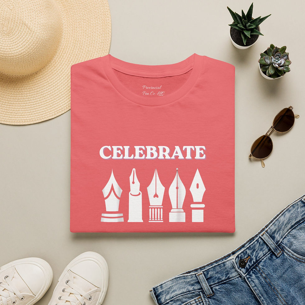 Thumbnail: Nib Diversity  T-Shirt  Gift for Pen Collectors & Calligraphy Artists
