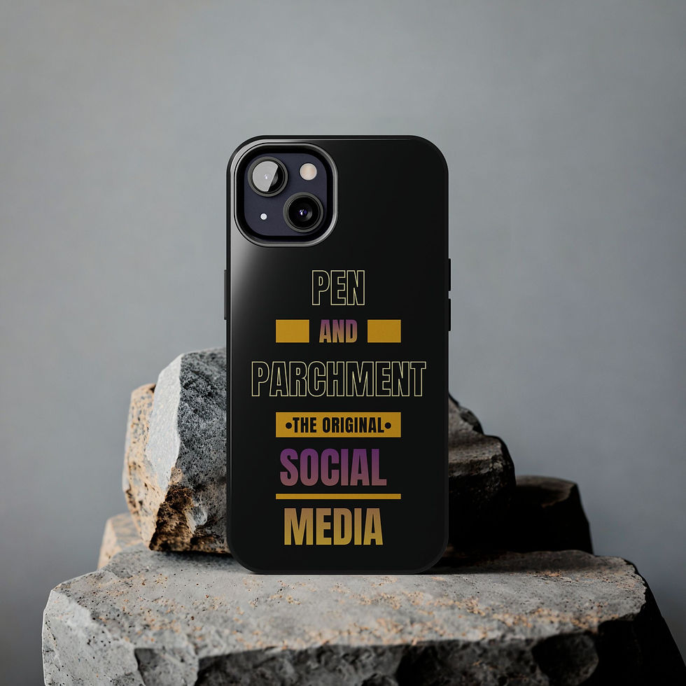 Thumbnail: Phone Case for Fountain Pen, Calligraphy & Hand-Lettering Enthusiasts -Parchment