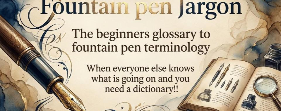 Fountain Pen Jargon and Terminology with Generated Images of