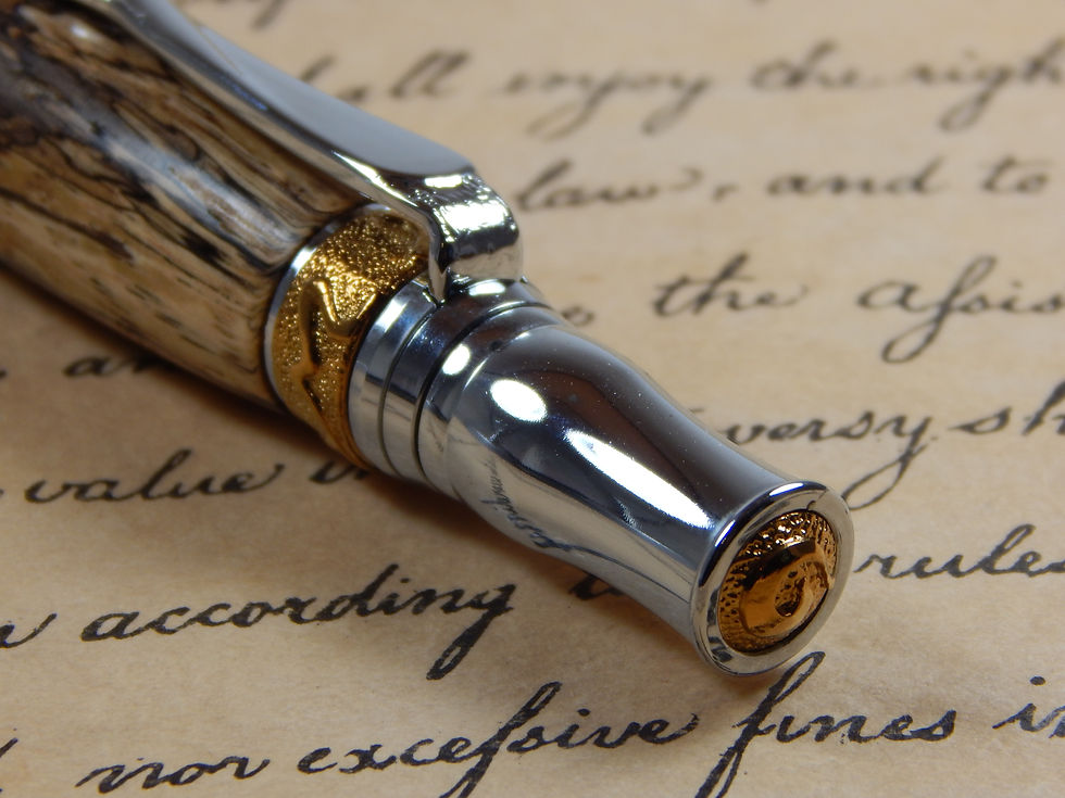 Thumbnail: Nouveau Sceptre Ballpoint with Spalted Tamarind - BP00269