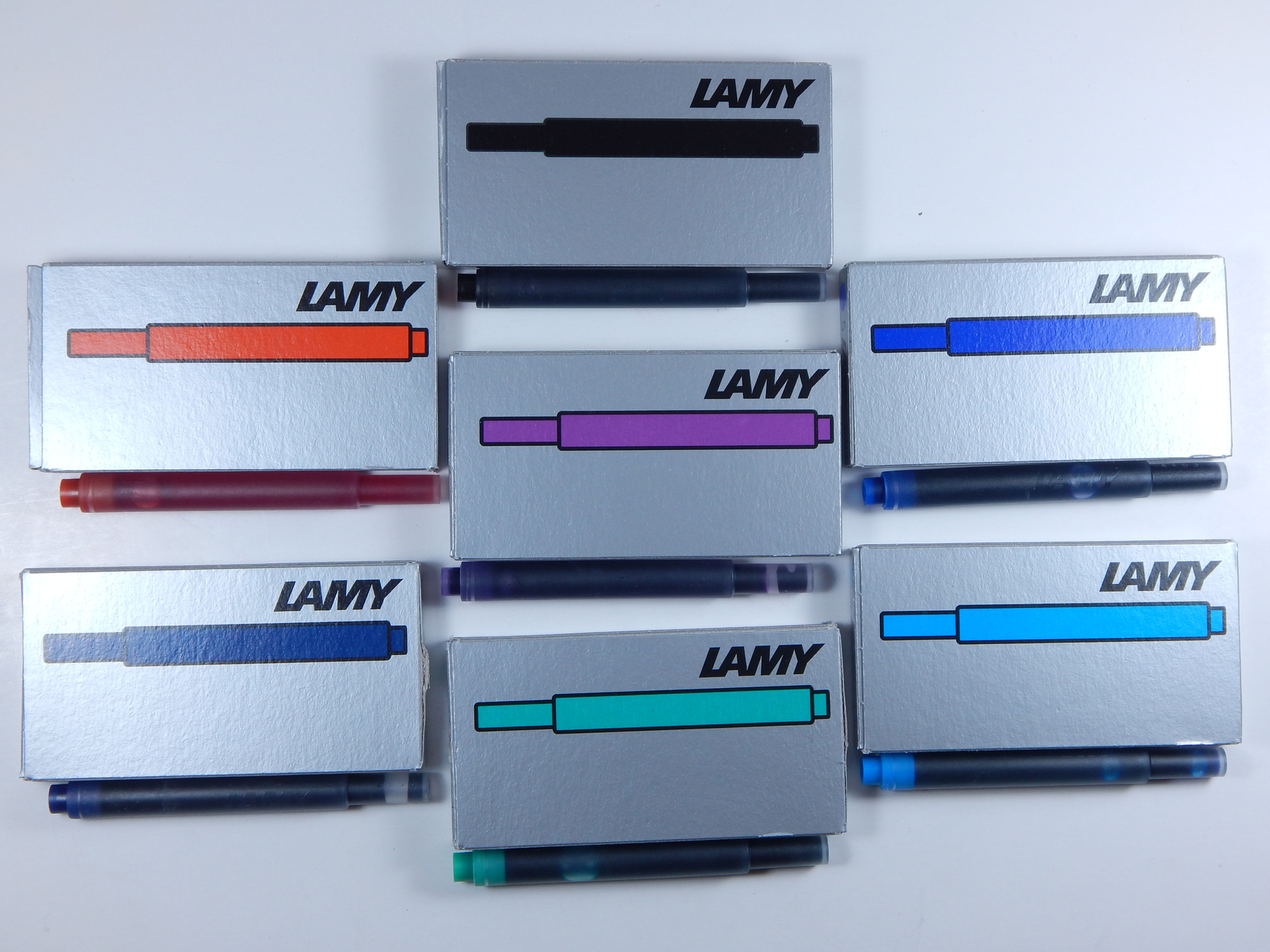 Lamy Fountain Pen Cartridges - D10 - 7 Colors to Choose from