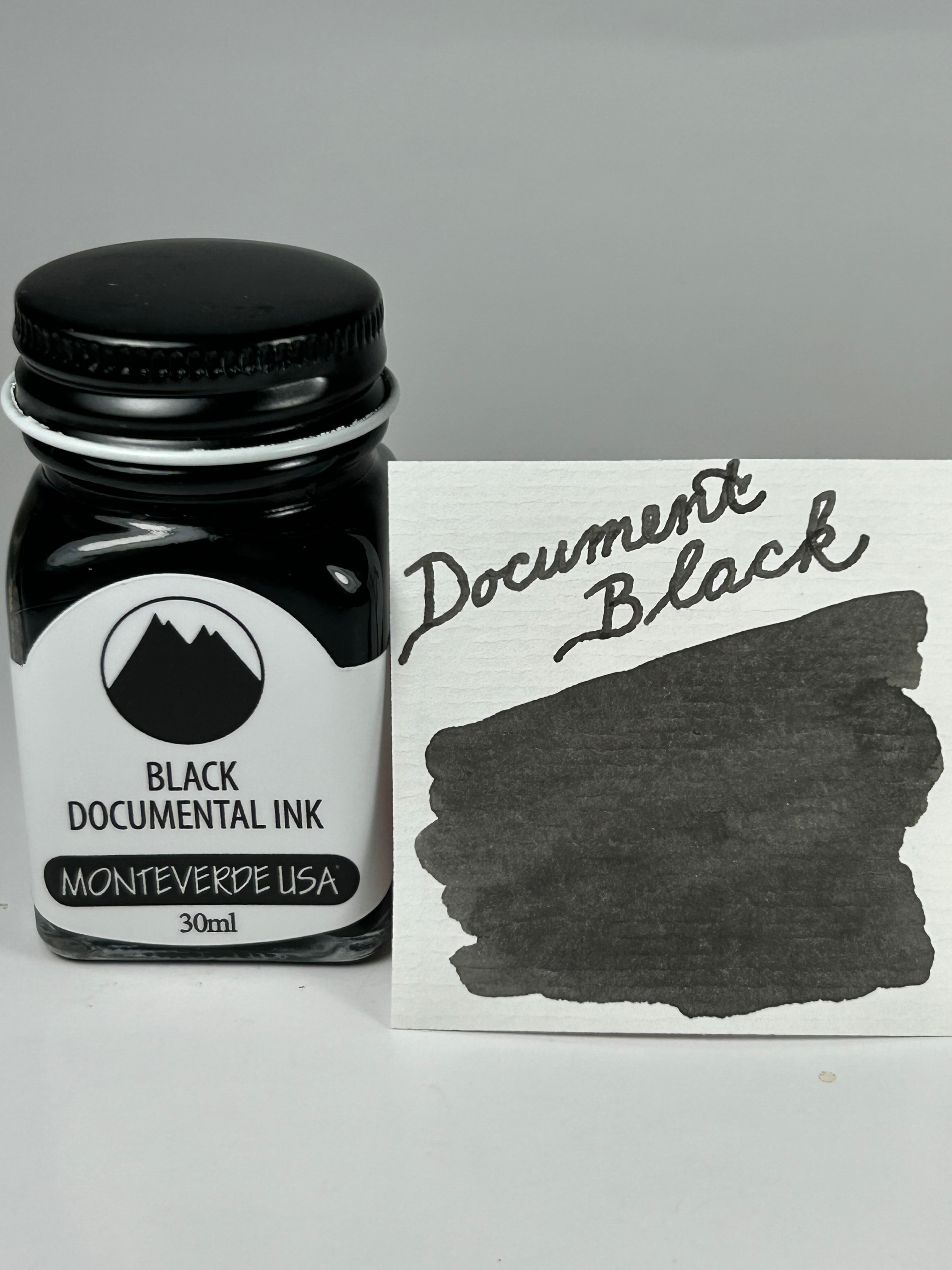 Monteverde Fountain Pen Ink 30ml - Document Black - Permanent/Document Ink