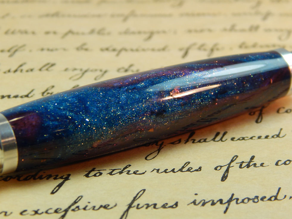 Thumbnail: Provincial 6061-T6 Aluminum Fountain Pen with Andromeda Acrylic FP10151