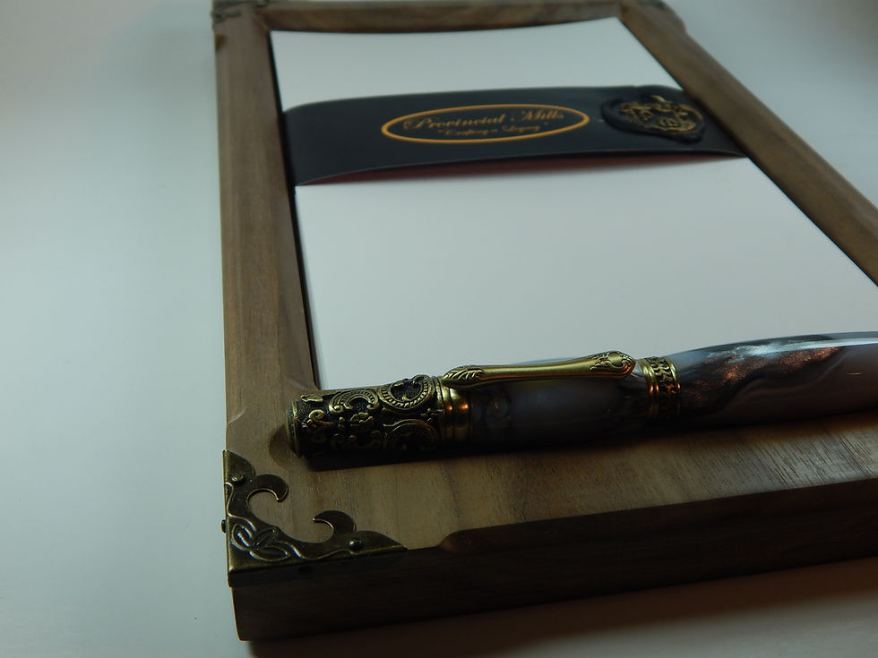 Thumbnail: Paper and Pen Tray - Choose from Oak or Walnut