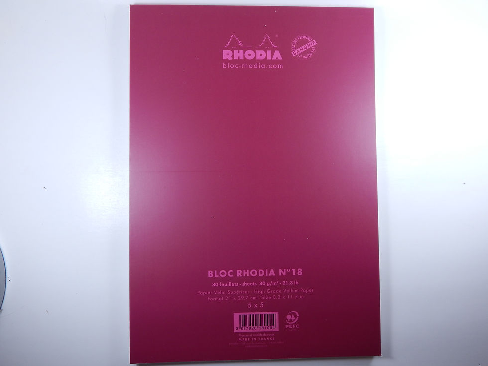 Thumbnail: Classic Rhodia Colors Notepad - 8 1/4"x11 3/4" Top Staple - Graph Grid