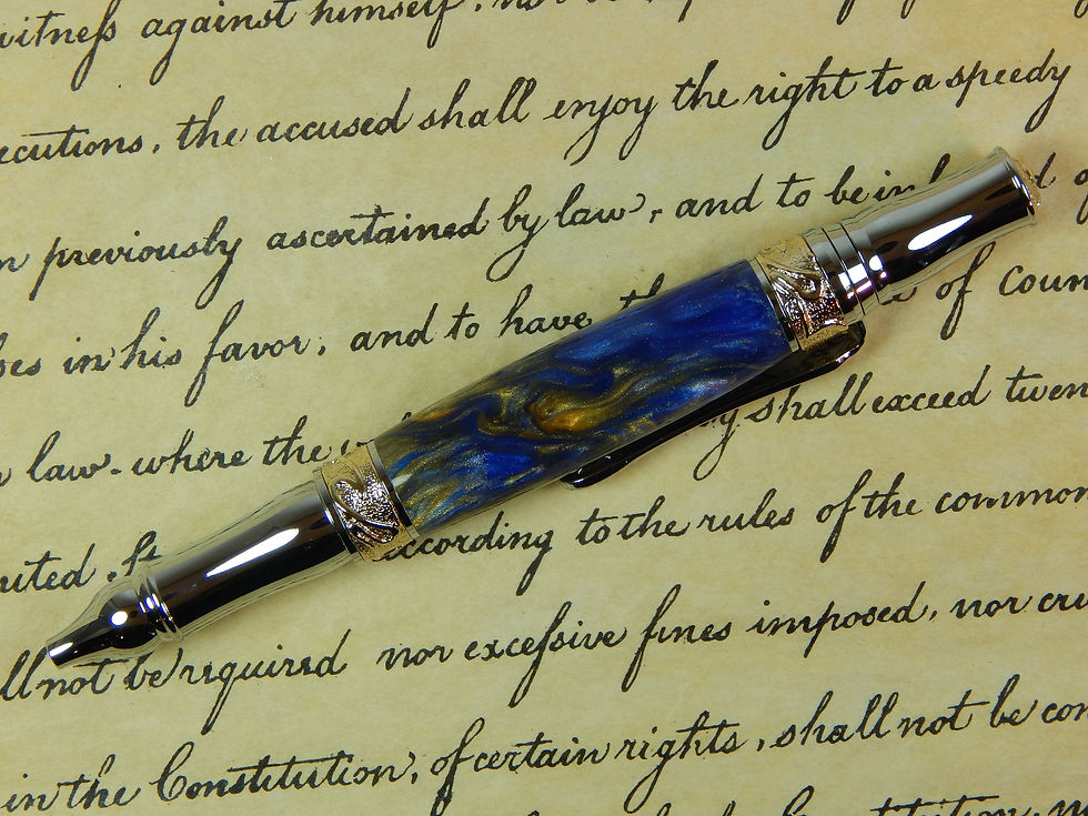 Thumbnail: Nouveau Sceptre Ballpoint with Twilight Dawn Acrylic - #BP00264