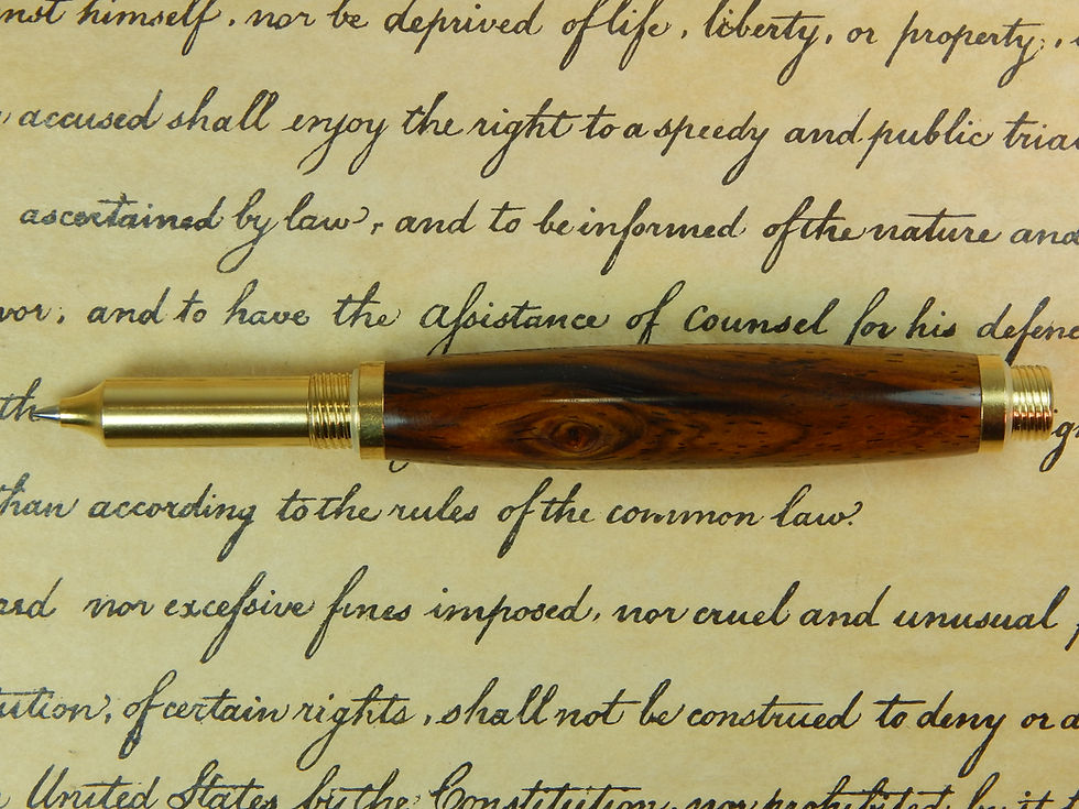 Thumbnail: Provincial C3604 brass Rollerball Pen with Cocobolo