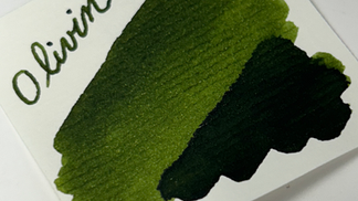 Olivine Fountain Pen Ink Swatch