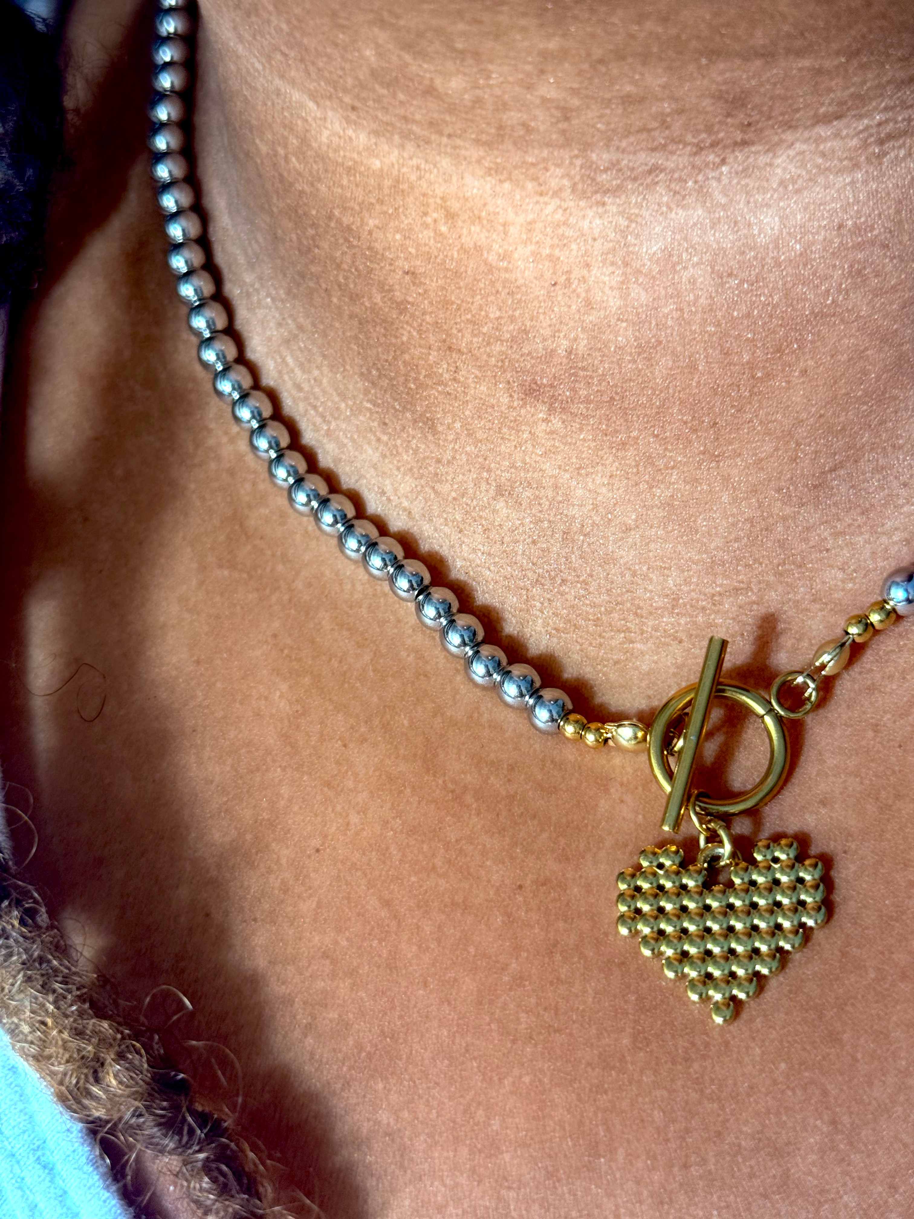 "Venus" Mixed Metal Necklace