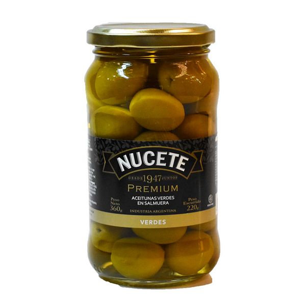 AZEITONA NUCETE VERDE C/C PREMIUM 360GR